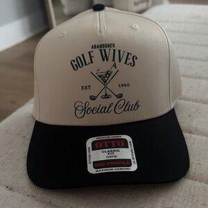 OTTO Cream and Black Golf Wives Hat